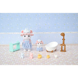 EPOCH Sylvanian Families - Marshmallow Mäuse Badespaß Spielset, Konstruktionsspielzeug 