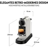 DeLonghi Nespresso Citiz EN 167.W, Kapselmaschine weiß