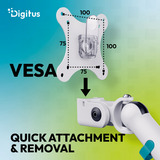 Digitus Single Design Monitorhalterung, 35", 10 kg weiß