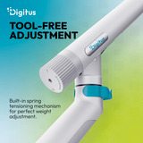 Digitus Single Design Monitorhalterung, 35", 10 kg weiß