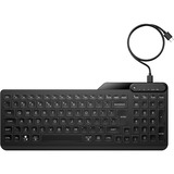 HP 405 Multi-Device Backlit Wired Keyboard, Tastatur schwarz, DE-Layout, Plunger