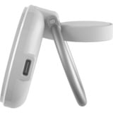 HyperJuice Qi2 2-in-1 Magnetischer Ladeständer, Ladestation weiß/silber