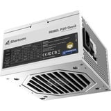Sharkoon Rebel P20 Gen2 850 White, PC-Netzteil weiß, 1x 12 Pin High Power Anschluss, 3x PCIe, Kabelmanagement, 850 Watt