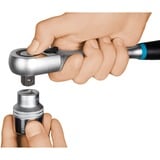 Hazet HiPer Feinzahn-Umschaltknarre 863HPS, 1/4" schwarz/blau, Betätigungswinkel 4°, Sicherheitsverriegelung