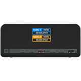 ICY BOX IB-DK2300-CH, Dockingstation anthrazit, mit LCD-Display