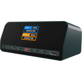 ICY BOX IB-DK2300-CH, Dockingstation anthrazit, mit LCD-Display