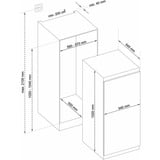 Telefunken EK102S160E, Vollraumkühlschrank 102er Nische