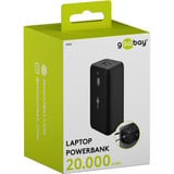 goobay Laptop-Powerbank 20.000 mAh mit Power Delivery schwarz