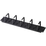 Digitus 19" Kabelrangierpanel mit Stahlbügeln, Kabelführung schwarz, 2HE, für 19" Schränke