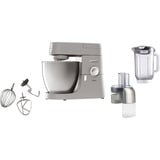 Kenwood Chef XL Küchenmaschine KVL4140S silber, 1.200 Watt, mit Mix-Aufsatz und Gemüseschneider