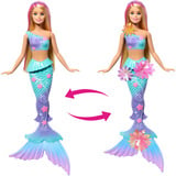 Mattel Barbie Meerjungfrau mit magischen Blüten blond, Puppe 