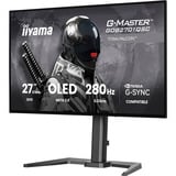 iiyama G-Master GOB2701QSC-B1 OLED, Gaming-Monitor 68.6 cm (27 Zoll), schwarz, QHD, HDMI, DP, USB-Hub, 280Hz Panel