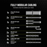 Corsair RM1000e Generalüberholt, PC-Netzteil schwarz, 2x 12 Pin High Power GPU, 2x PCIe, Kabel-Management, 1000 Watt