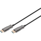 Digitus HDMI AOC Hybrid Glasfaserkabel, UHD 4K schwarz, 15 Meter