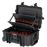 KNIPEX Werkzeugkoffer "Robust45 Move" 00 21 37 LE, Werkzeugkiste schwarz, Staub- und wasserdicht, flugtauglich