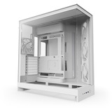 NZXT H9 Flow RGB , Tower-Gehäuse weiß (matt), Tempered Glass x 2