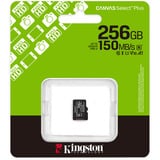 Kingston Canvas Select Plus 256 GB MicroSDXC, Speicherkarte schwarz, UHS-I U1, Class 10, V10