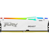 Kingston FURY DIMM 16 GB DDR5-5600  , Arbeitsspeicher weiß, KF556C40BWA-16, FURY Beast RGB, INTEL XMP