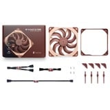 Noctua NF-A14x25 G2 PWM, Gehäuselüfter braun/beige, PWM-Anschluss, 140 mm