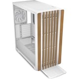 Sharkoon Rebel C70G RGB , Tower-Gehäuse weiß/holz, Tempered Glass