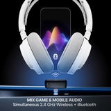 SteelSeries Arctis Nova 7 Wireless Gen 2, Gaming-Headset weiß, Bluetooth, 2.4 GHz-USB-Dongle, (optimiert für PC)