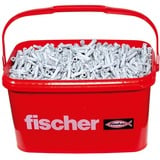 fischer Spreizdübel SX Plus 6x30 im Eimer hellgrau, 3.200 Stück, in Kunststoff-Eimer mit Deckel