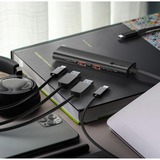ICY BOX IB-HUB1437-CPD, USB-Hub schwarz