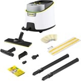 Kärcher SC 4 Deluxe EasyFix, Dampfreiniger weiß/schwarz, 2.250 Watt, mit Bodenreinigungsset EasyFix