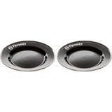 Petromax Emaille Teller px-plate-s, 2 Stück schwarz, Ø 22cm