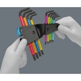 Wera Winkelschlüsselsatz 967 SL/9 Sechsrund HF, Schraubendreher mit Halteclip