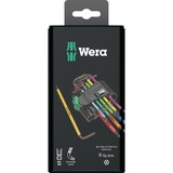 Wera Winkelschlüsselsatz 967 SPKL/9 Sechsrund, Schraubendreher mit Halteclip, mit Magnetisiergerät