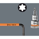 Wera Winkelschlüsselsatz 967 SPKL/9 Sechsrund, Schraubendreher mit Halteclip, mit Magnetisiergerät