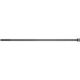 fischer UBN 4,8 x 370, Kabelbinder schwarz, 100 Stück, UV-beständig