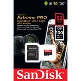 SanDisk Extreme PRO microSDHC 32 GB, Speicherkarte UHS-I U3, Class 10, V30, A1