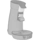 Philips Senseo Select Eco CSA240/20, Padmaschine schwarz, schwarz gesprenkelt