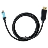 i-tec Adapterkabel USB-C > Display-Port  4K / 60Hz schwarz, 1,5 Meter