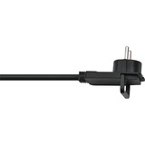 Brennenstuhl Verlängerungskabel, 1x Winkel-Flachstecker schwarz, 3 Meter