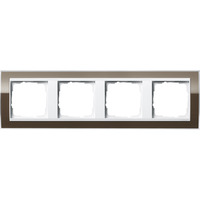 Gira Abdeckrahmen vierfach, Abdeckung braun, Retail