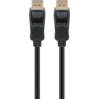 goobay Kabel DisplayPort Stecker > DisplayPort Stecker, 8K / 144Hz schwarz, 2 Meter, 54 Gbit/s, DisplayPort 2.0 / 2.1