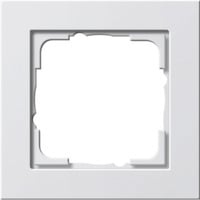 Gira Abdeckrahmen Einfeld reinweiß glänzend bruchsicher Kunststoff Thermoplast IP20 weiß (glänzend), Retail