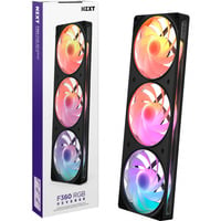 NZXT F360 RGB, Gehäuselüfter schwarz, Reverse, 360 mm