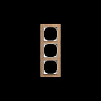 Busch-Jaeger Abdeckrahmen 3-fach, Abdeckung holz, Retail