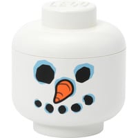 Room Copenhagen LEGO Storage Head "Snowman",  mini, Aufbewahrungsbox weiß