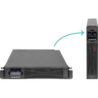 Digitus DN-170107 OnLine 10 kVA/10 kW, USV schwarz, Ohne Batterie, 2 Höheneinheiten