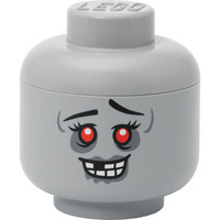 Room Copenhagen LEGO Storage Head "Zombie", klein, Aufbewahrungsbox grau