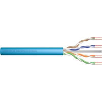 Digitus Professional Cat.6a U/UTP Verlegekabel simplex, Eca blau, 500 Meter Trommel