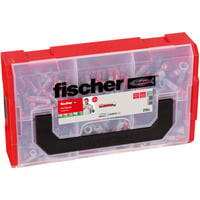 fischer FixTainer - DuoPower , Dübel hellgrau/rot, 210-teilig