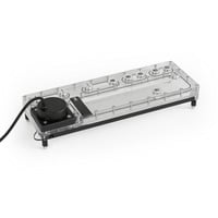Alphacool Core Distro Plate 360 Links D5/DDC V2, Verteiler mit D5 Apex Pumpe