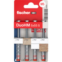 fischer Hohlraumdübel DuoHM 5x55 S PZ  4 Stück, mit Panhead-Schraube