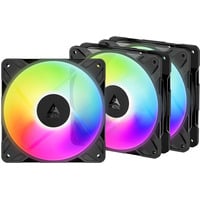 ARCTIC P12 Pro Reverse A-RGB, Gehäuselüfter schwarz, 3er Pack, Reverse , 120 mm